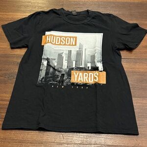 Anvil Black and Orange Graphic Tee